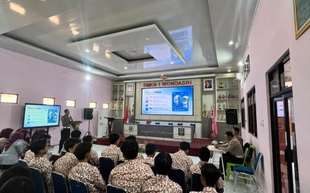 Polres Madiun Edukasi Pelajar tentang Pemanfaatan Artificial Intelligence